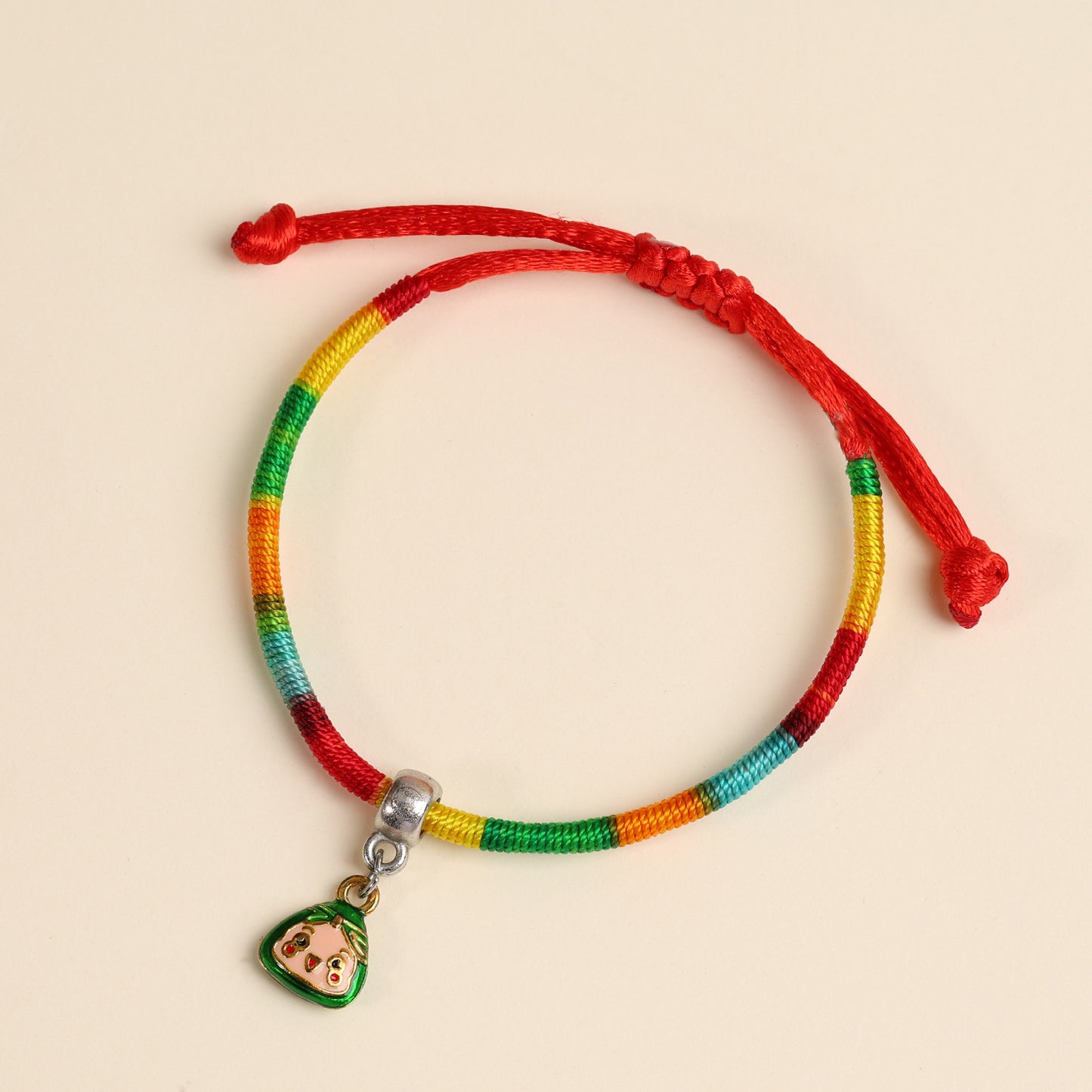 Children's Colorful Braided Rope Alloy Small Dragon Boat Festival Hand-woven Bracelets