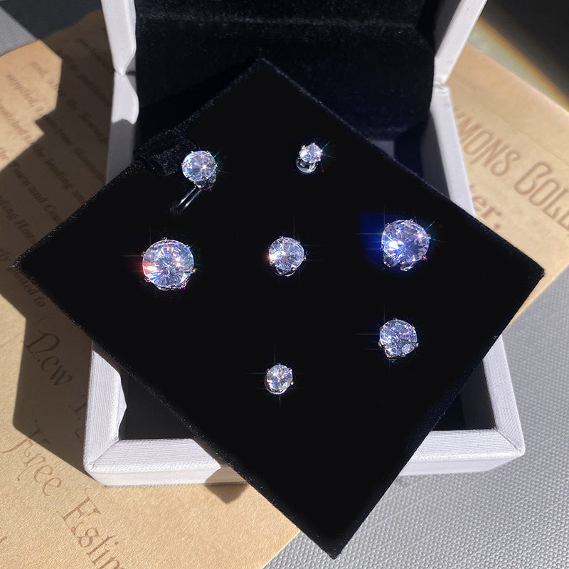 Refined Zircon Magnetic Trendy Light Luxury Minority Ear Clip