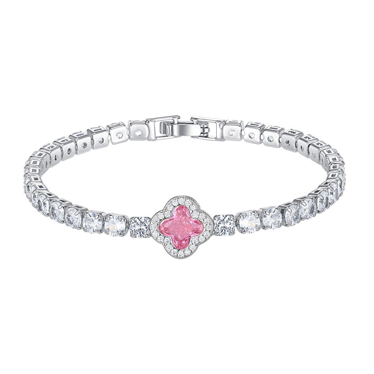 Flower Buckle Zircon Light Luxury High Bracelet