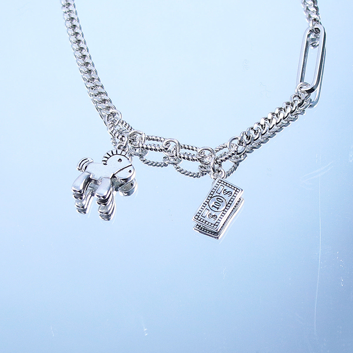 Women's Simple Korean Style Personalized Design Vintage Creative Distressed Immediately Bracelet
