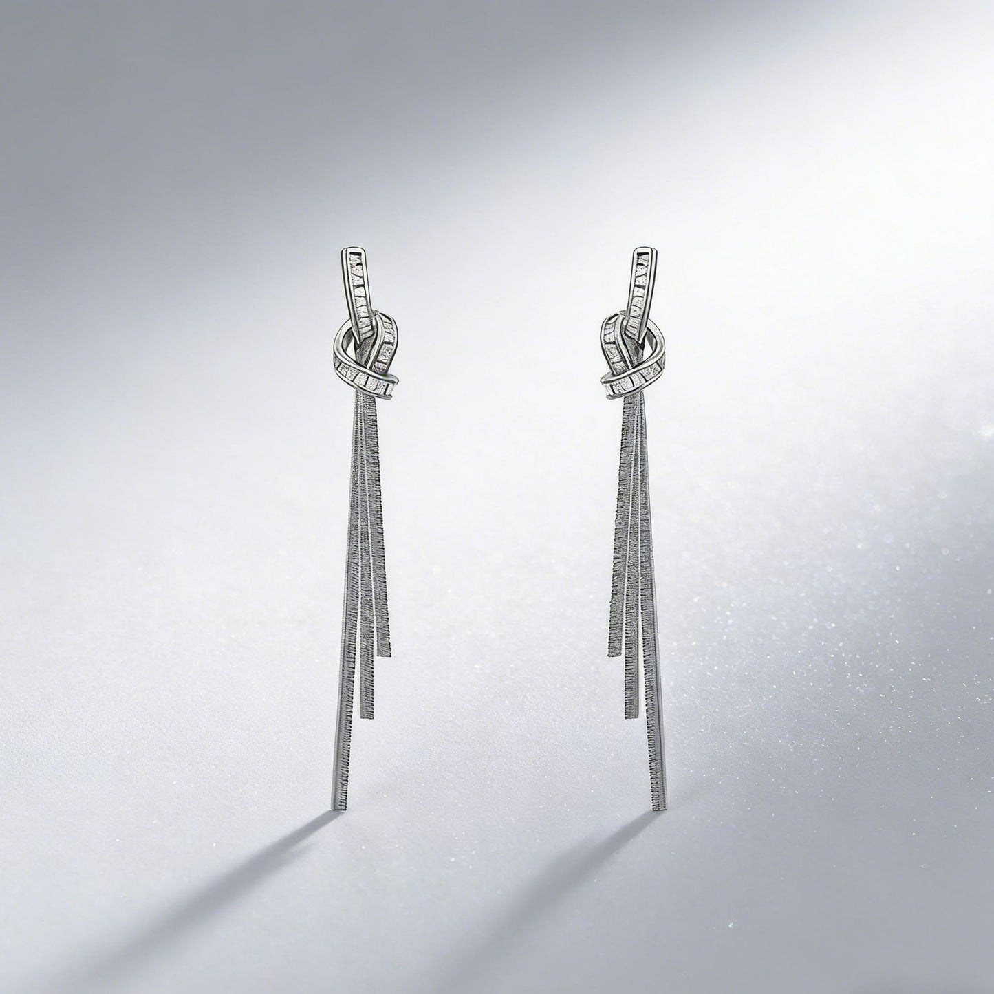 Women's Luxury Minority Long Fringe Korean Full-jeweled Earrings