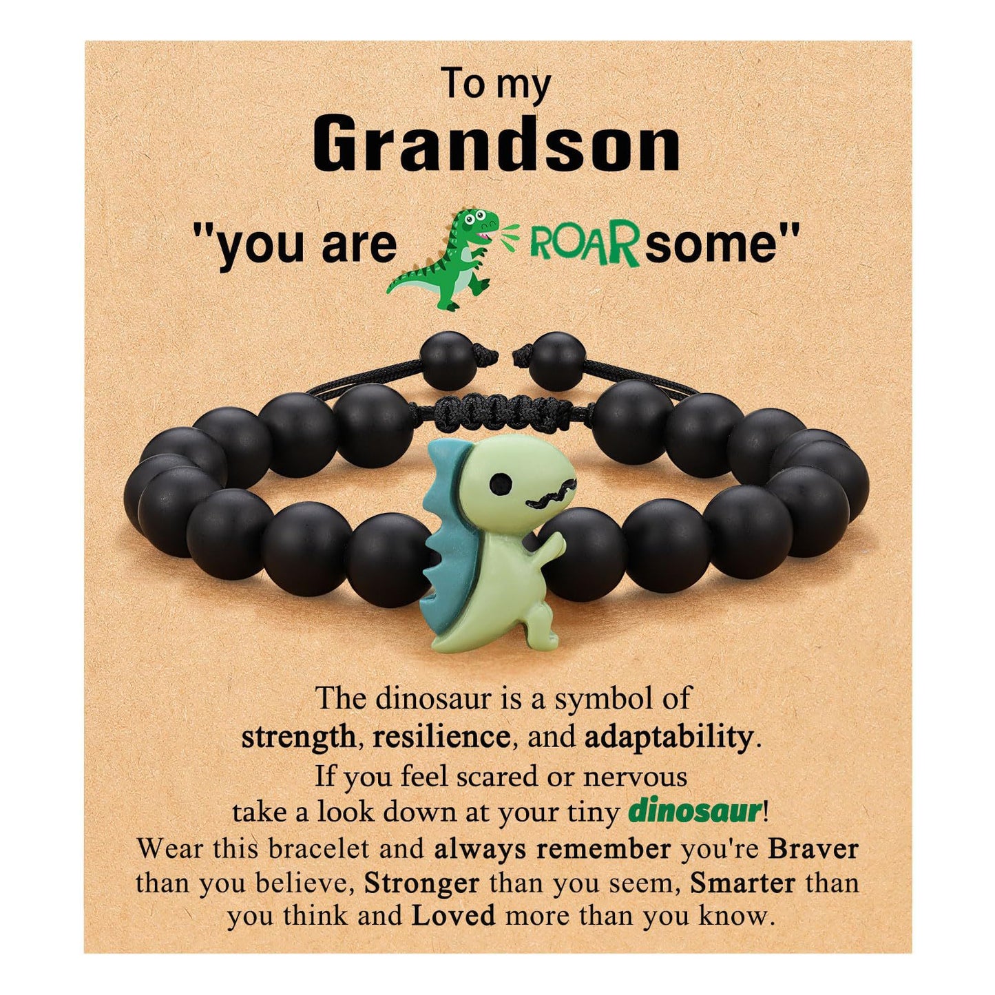 Opening Gift Green Aventurine Adjustable Black Frosted Bracelets