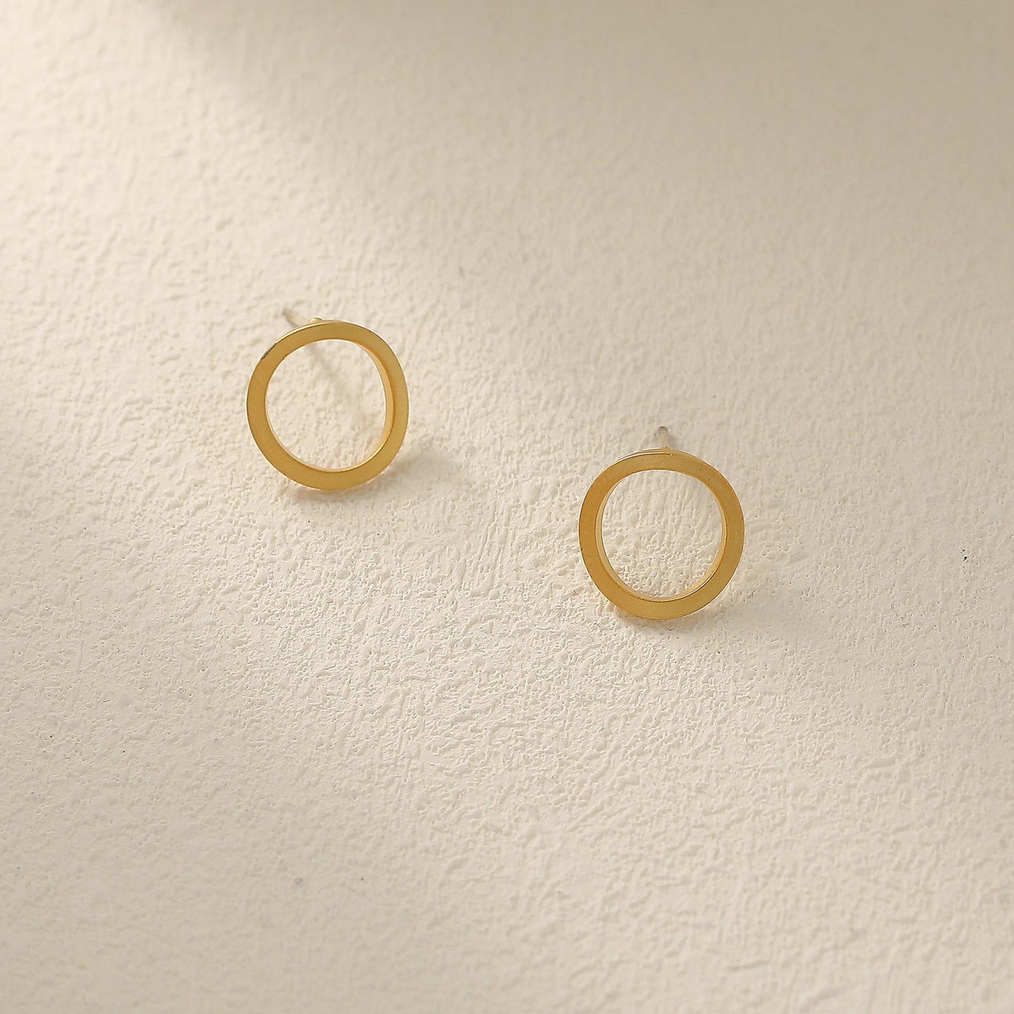 Minimalist Matte Circle Design Temperamental Personality Earrings