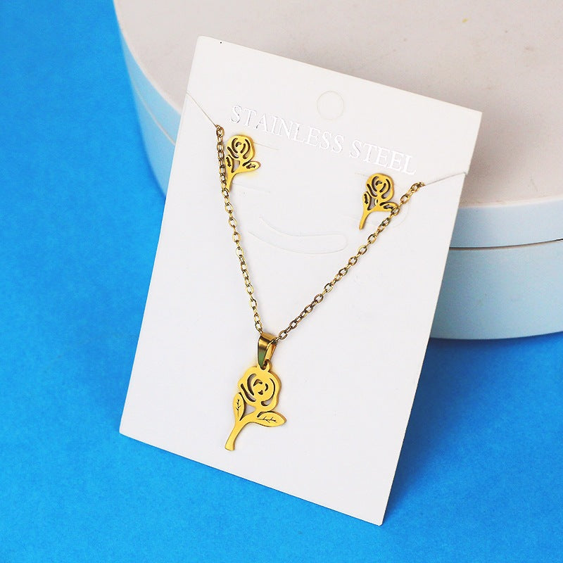 Butterfly Unicorn Sweet Personality Simple Stainless Steel Necklaces