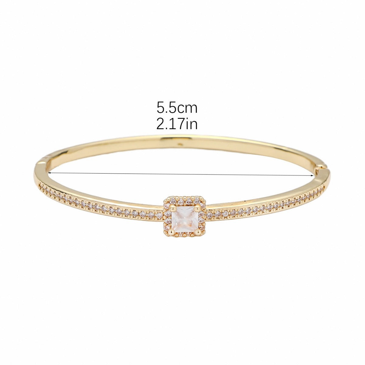 Women's Square Zircon Fashion Unique Temperament Simple Bracelet
