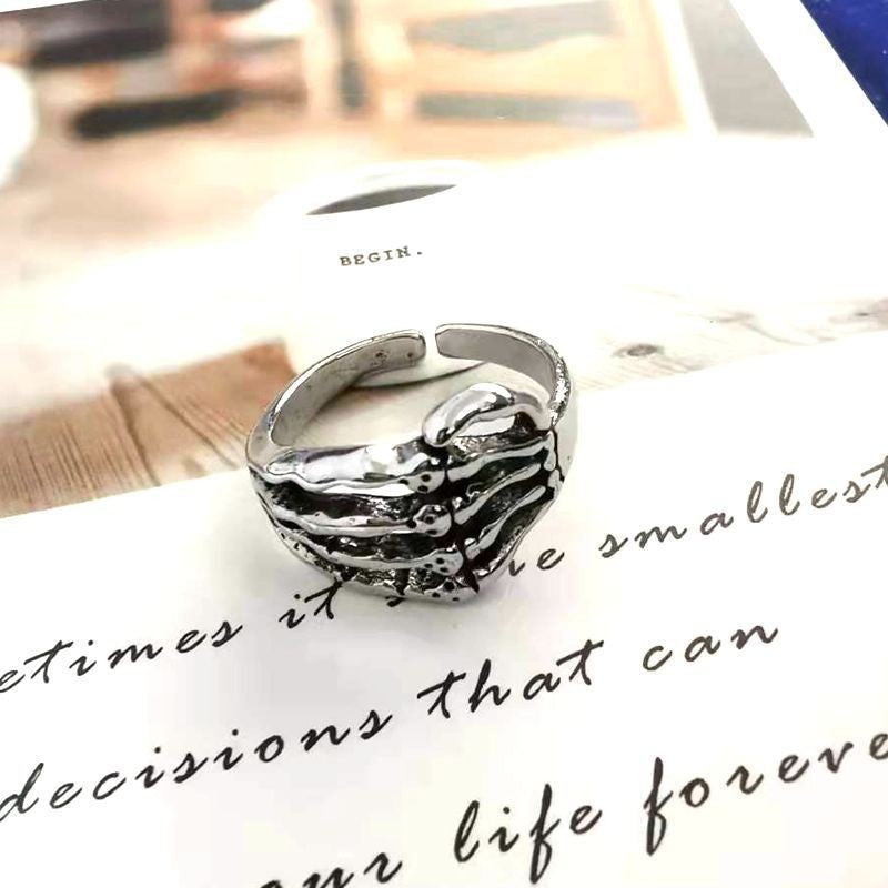 Fashion Unisex Skull Alloy Gothic Retro Punk Rock Rings