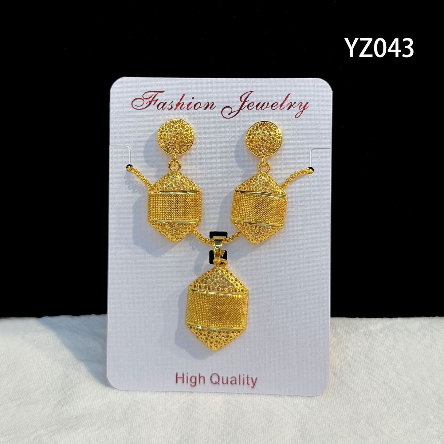 Love Heart Flowers Ear Medium Suit Pendants