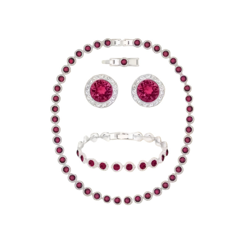 Women's Luxury High-grade Love Elements Three-piece Series Necklaces