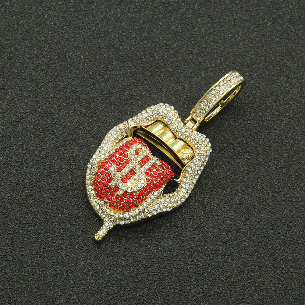 Hop Rap Decoration Full Diamond Three-dimensional Necklaces