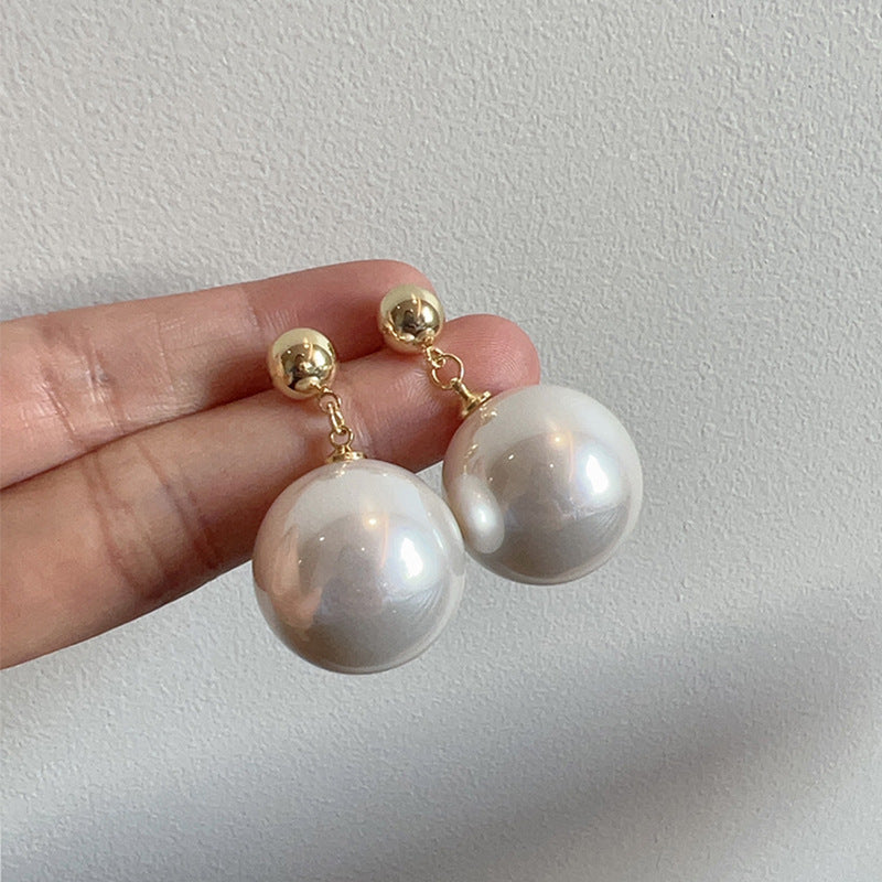 Women's Needle Light Luxury Minority Pearl Exquisite Micro Inlaid Earrings