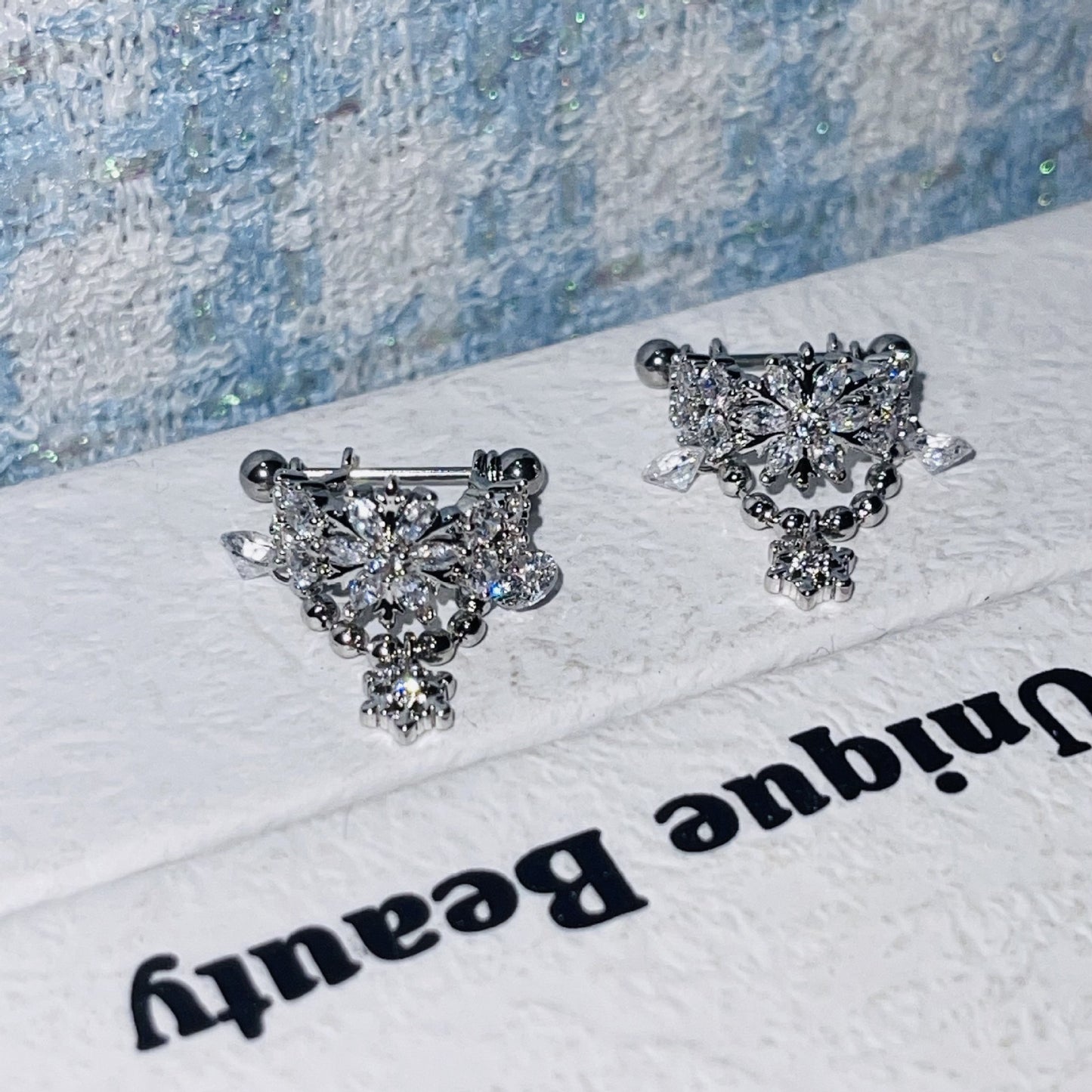 Chain Snowflake Ear Bone Fashion Fresh Temperament Lady Joker Detachable Rings
