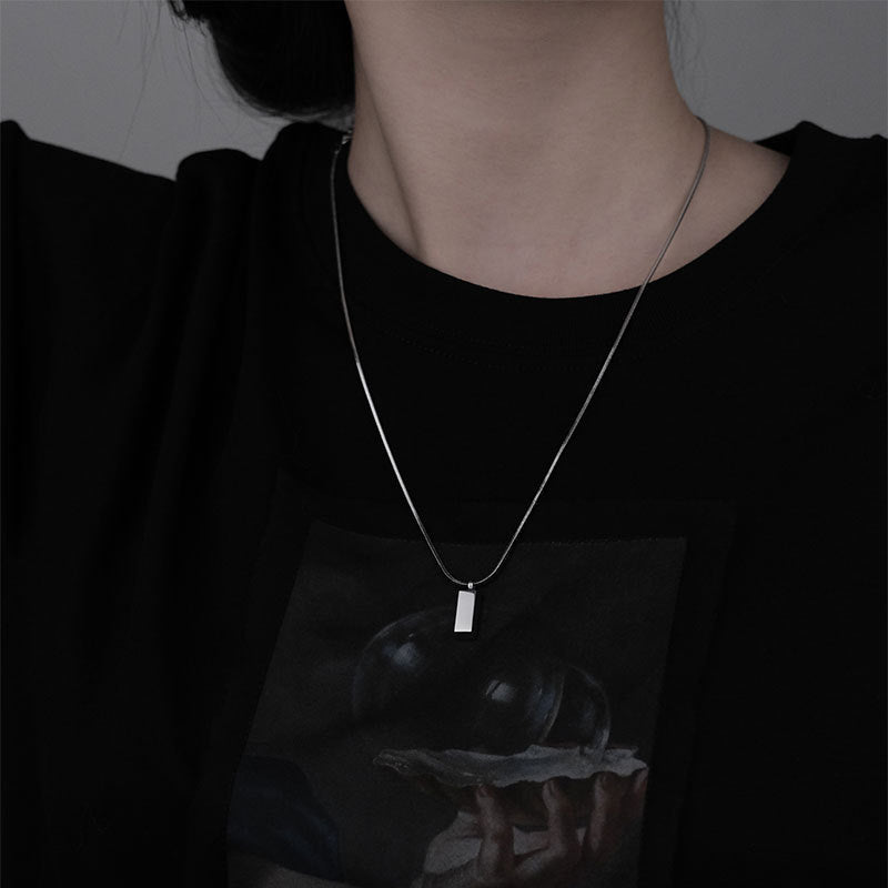 Women's Brick Cold Style Design Fashionable Hip Hop Clavicle Necklaces