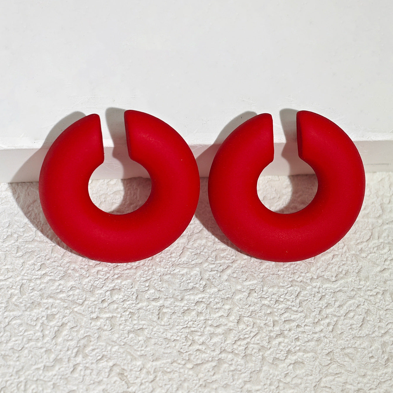 Acrylic Candy Color Matte Simple Design Ear Clip