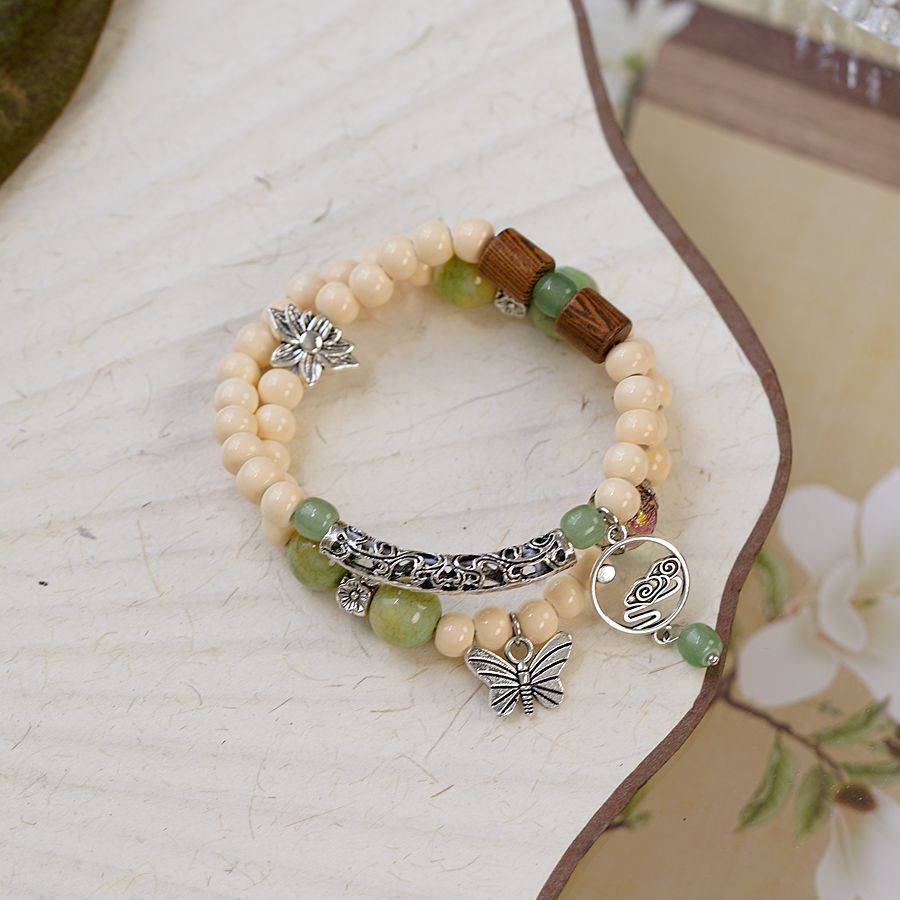 Ceramic Chinese Female Ethnic Style Artistic Bracelets