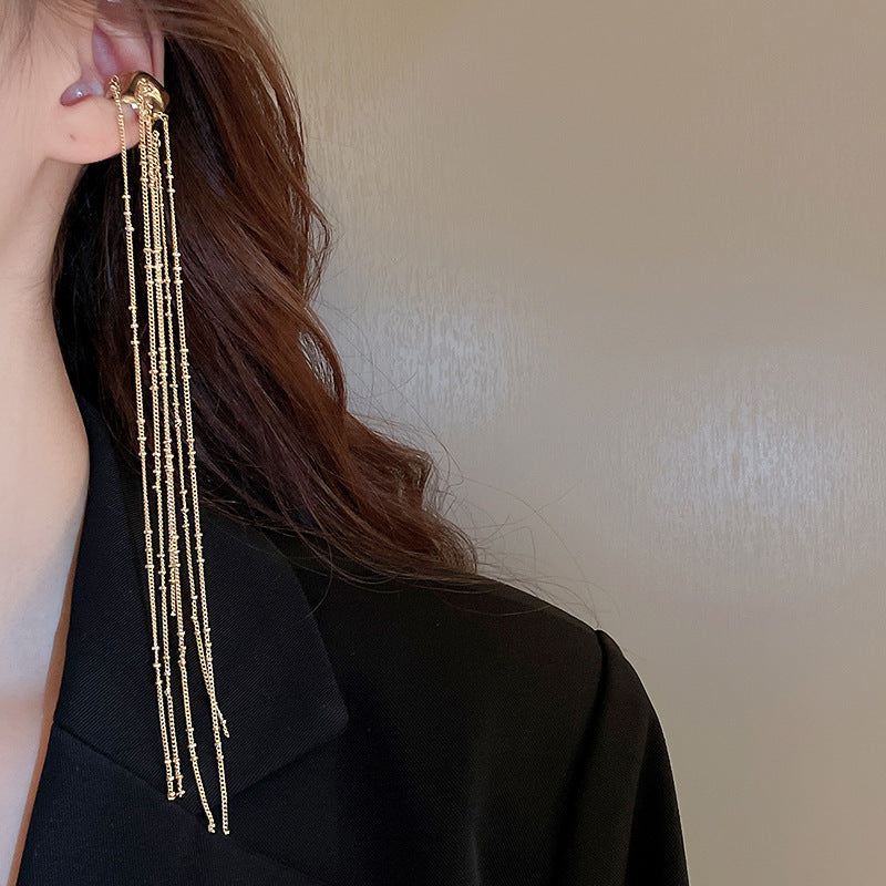 Round Bone Retro Unique Design Dignified Clips Light Luxury Ear Clip