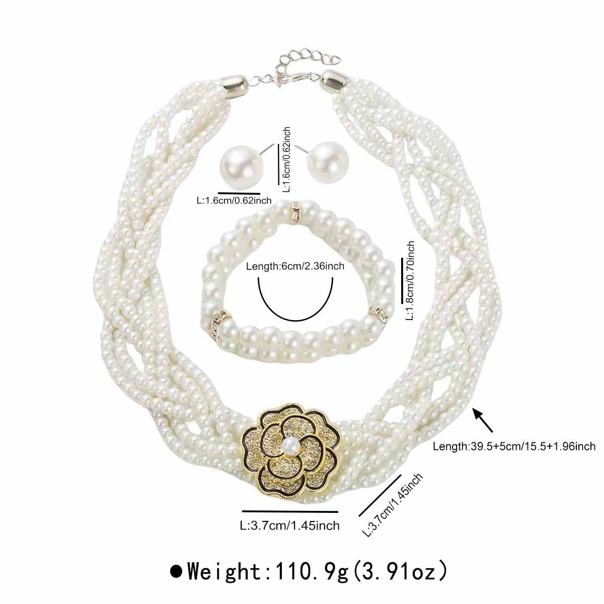 Wedding Versatile Imitation Pearl Short High-key Dignified Exquisite Necklaces