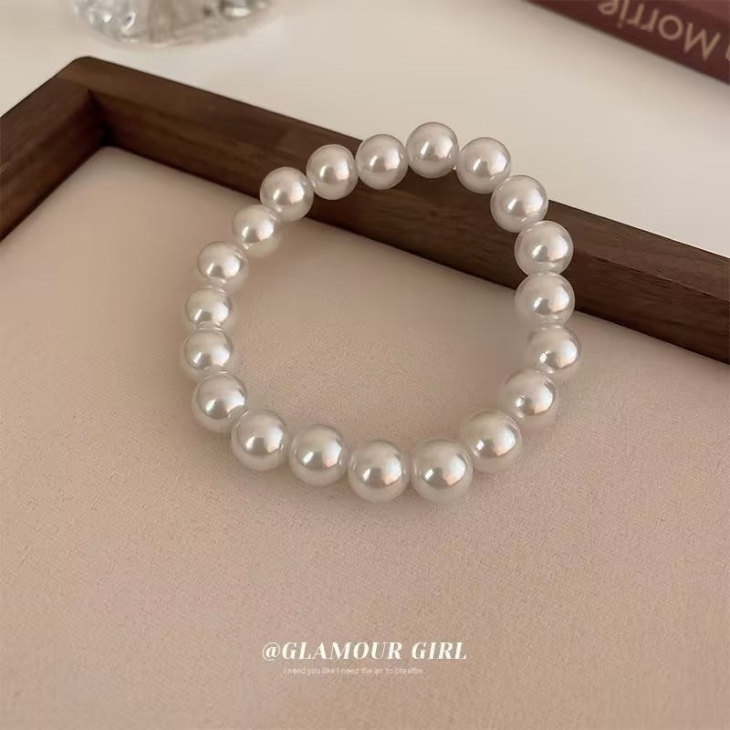 Retro Simple Pearl Stretch Entry Lux Bracelet