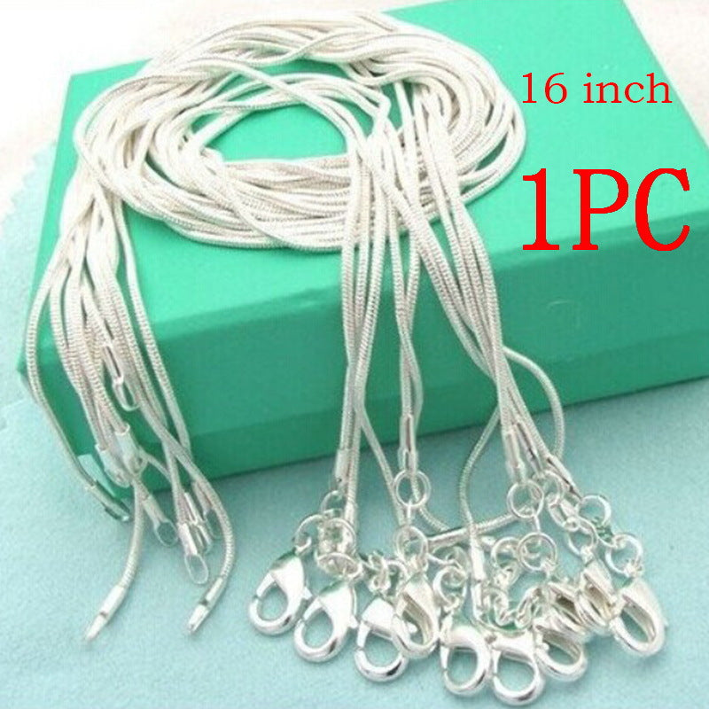 Fashion Sier Decoration Snake Chain Bones Necklaces