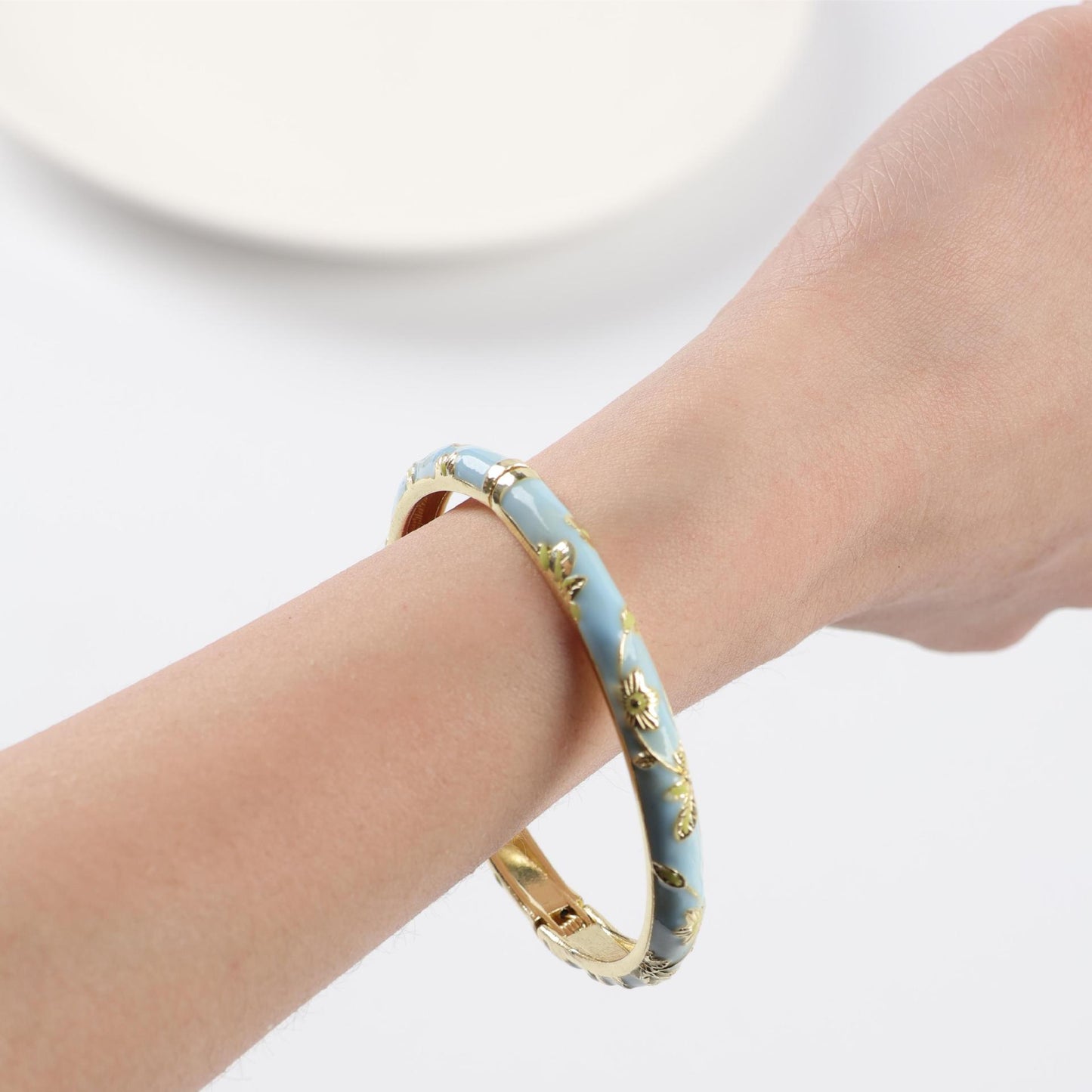 Ethnic Style Open Carved Chinese Handmade Metal Bracelets