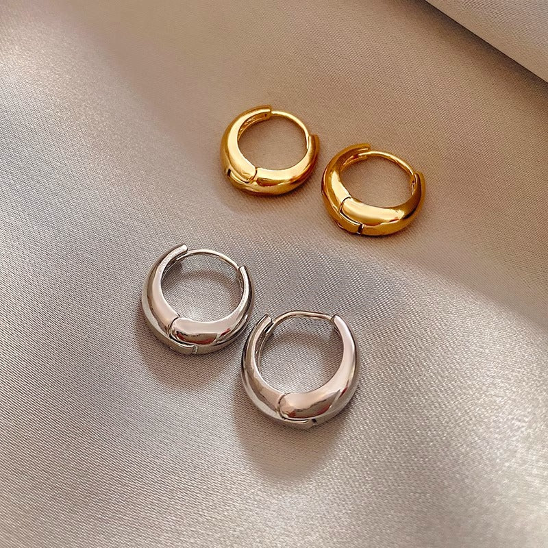Women's High Sense Ear Graceful Titanium Steel Earrings