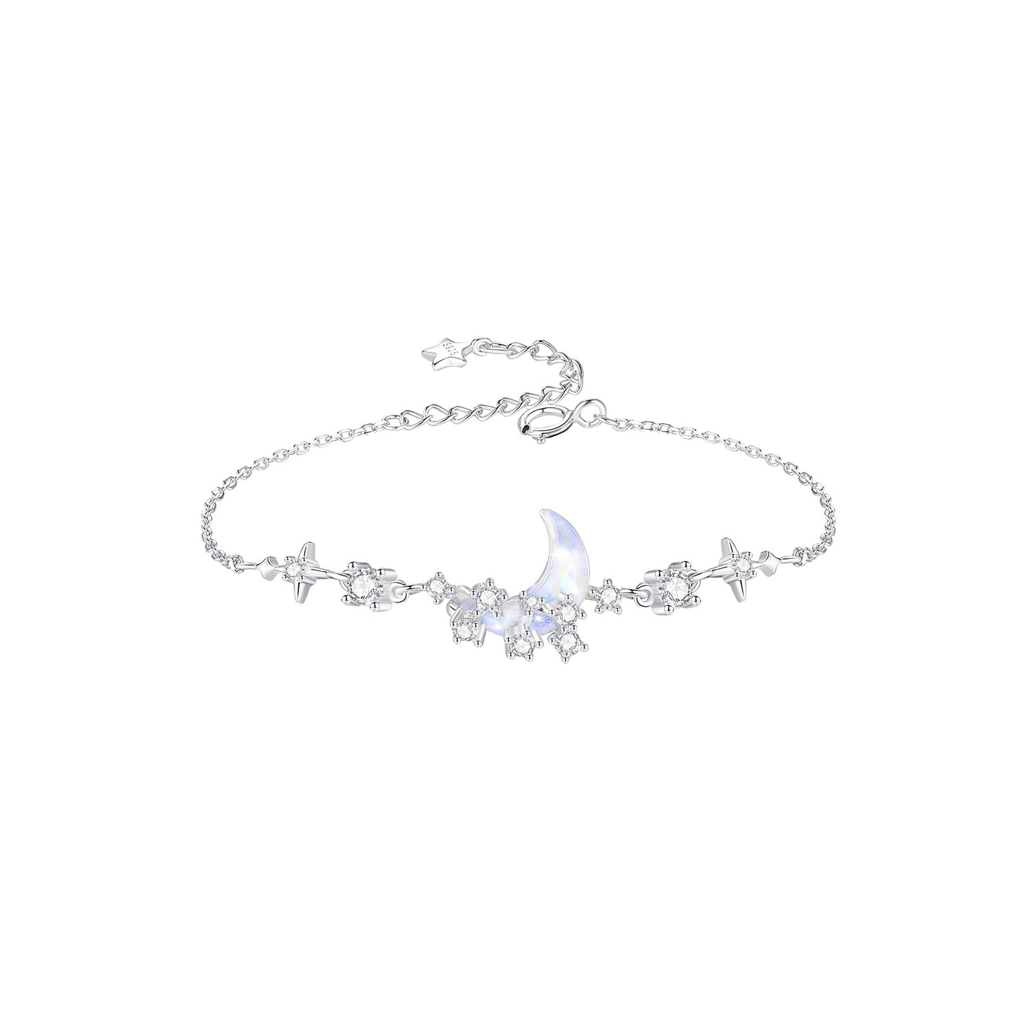 Star River Falling Dream Diamond Moon Bracelets