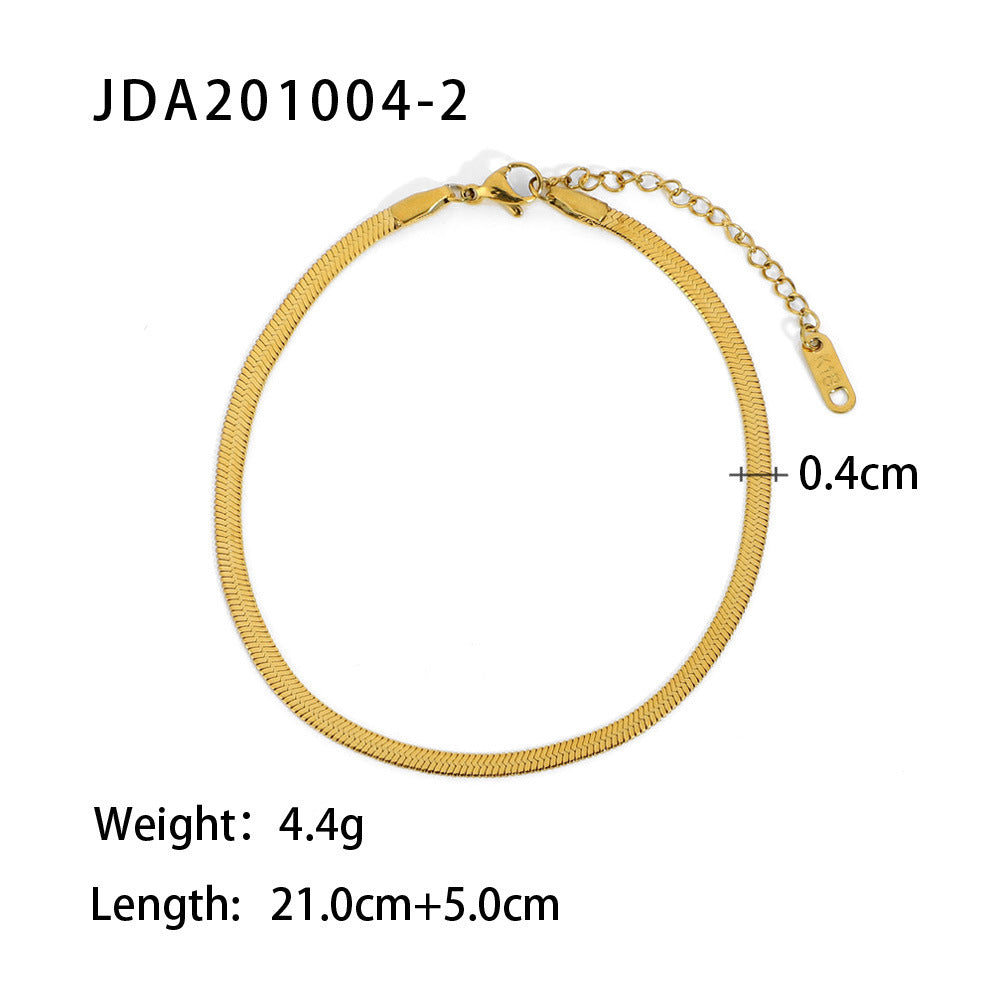 Women's Style Retro Gold Cross Fine Anklet Bracelets