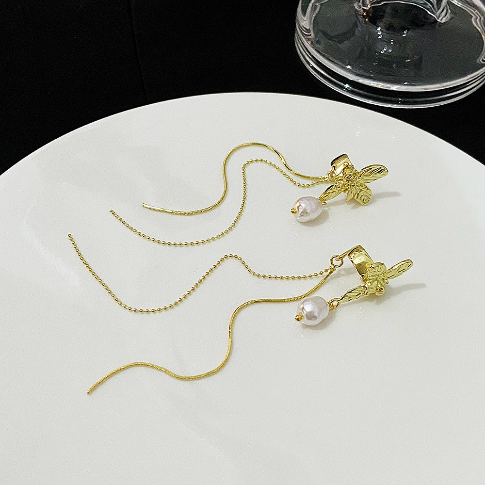 Women's Long Fringe Fashionable High-grade Design Sense Exaggerating Unique Earrings