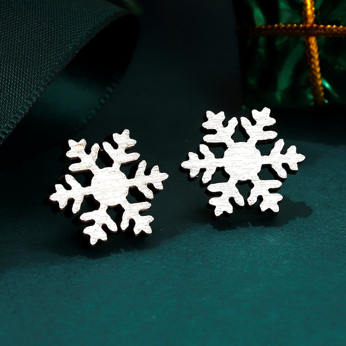 Snowflake Boots Tree Female Cartoon Small Earrings