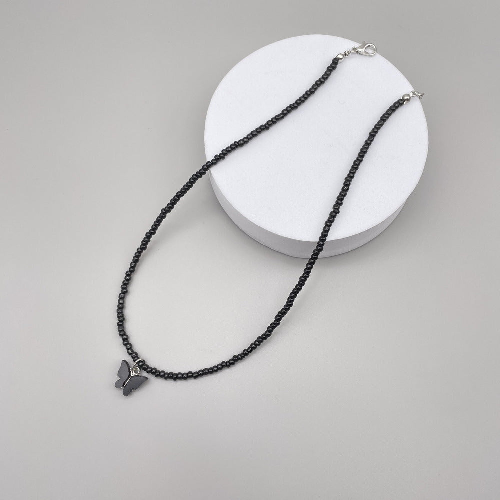 Female Versatile Style Handmade Color Beads Necklace
