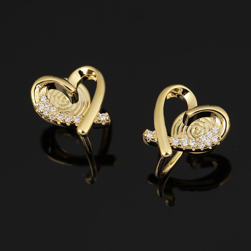Simple Painless One-piece Mosquito Coil Love Ear Clip