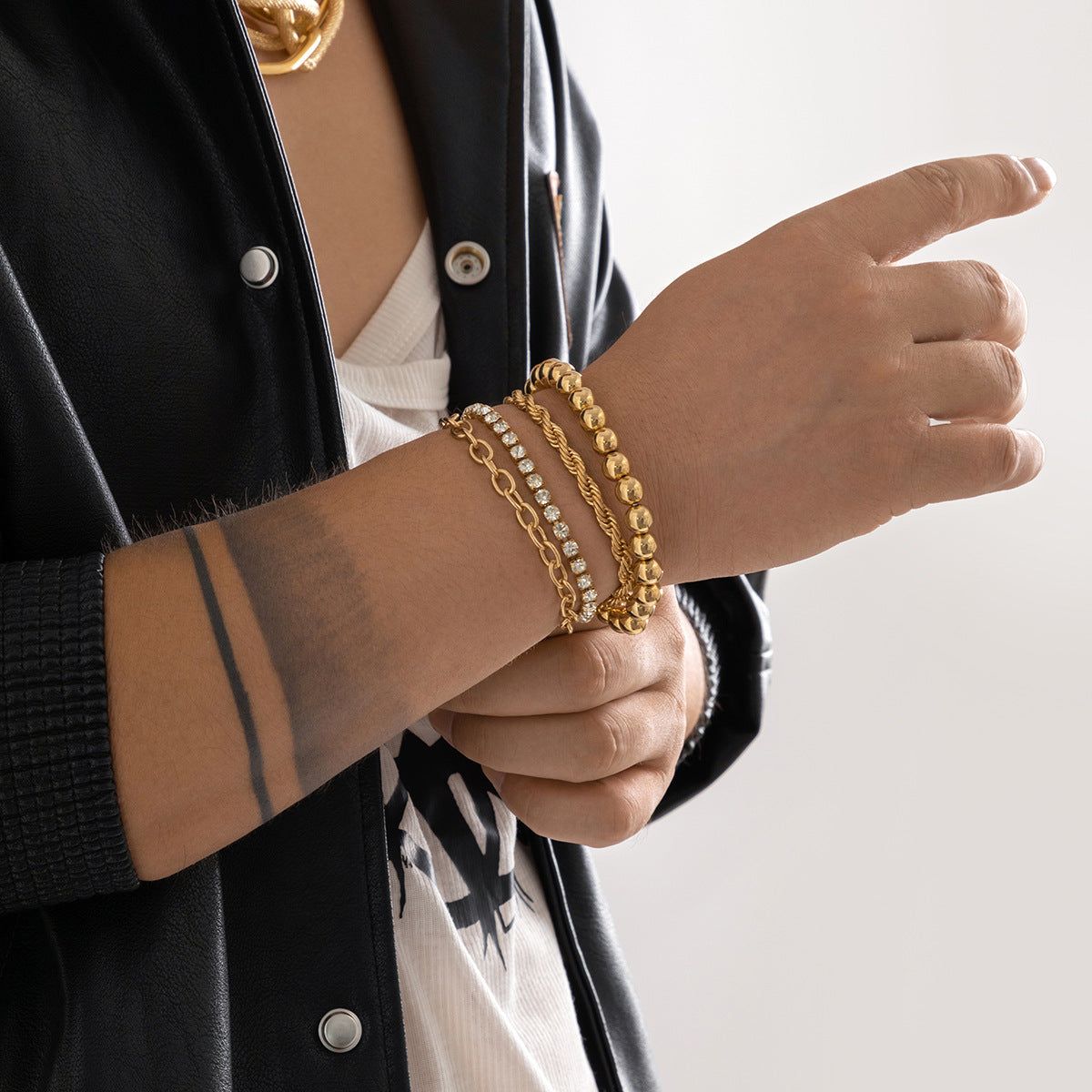 Bracelets créatifs en fleurs de chanvre pour hommes, perles rondes à la mode