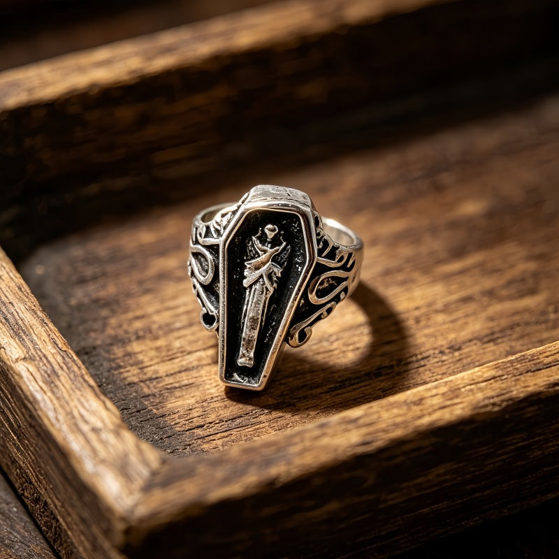 Men's Domineering Fashion Retro Devil's Eye Punk Single Ring