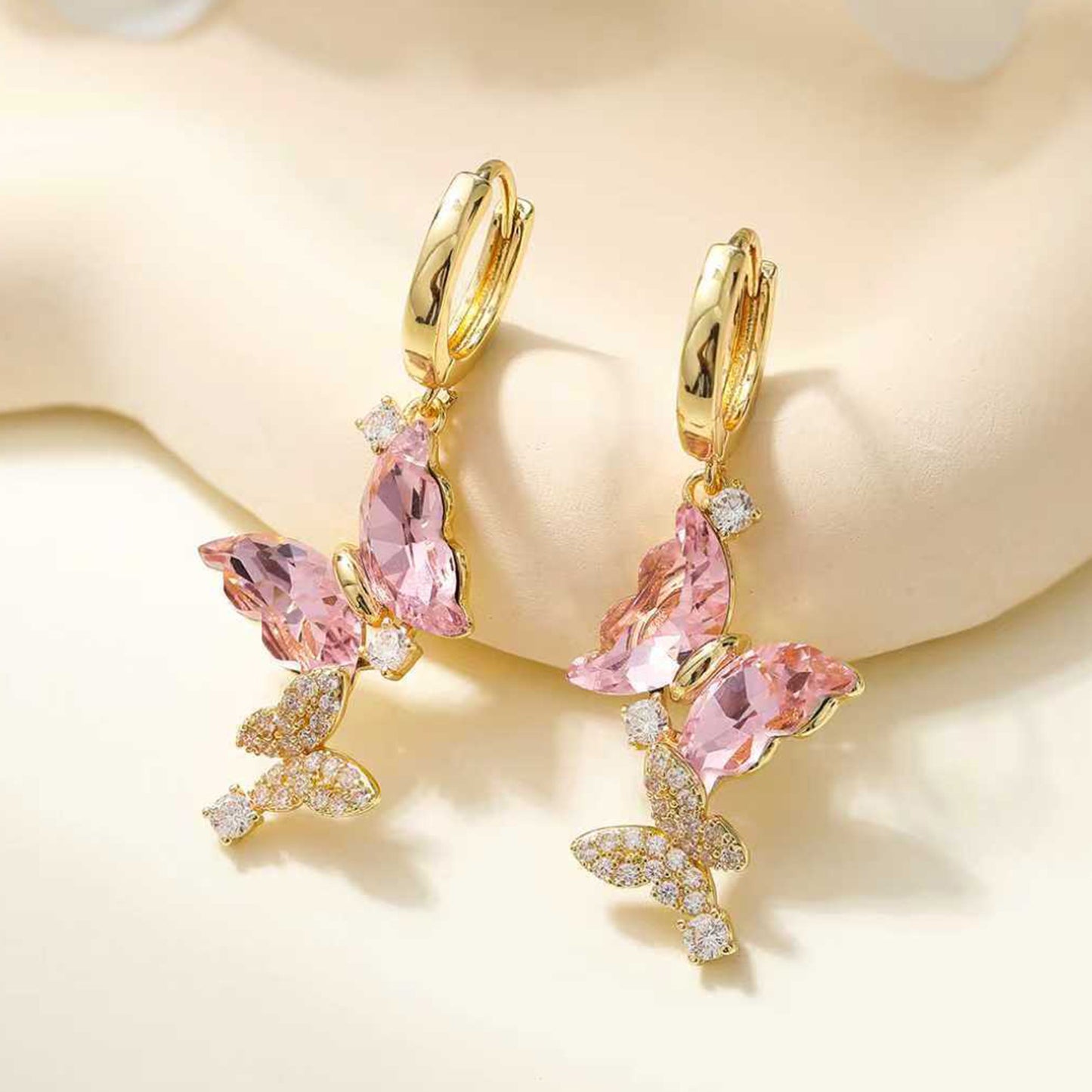 High-grade Double Butterfly Super Refined Grace Minority Earrings