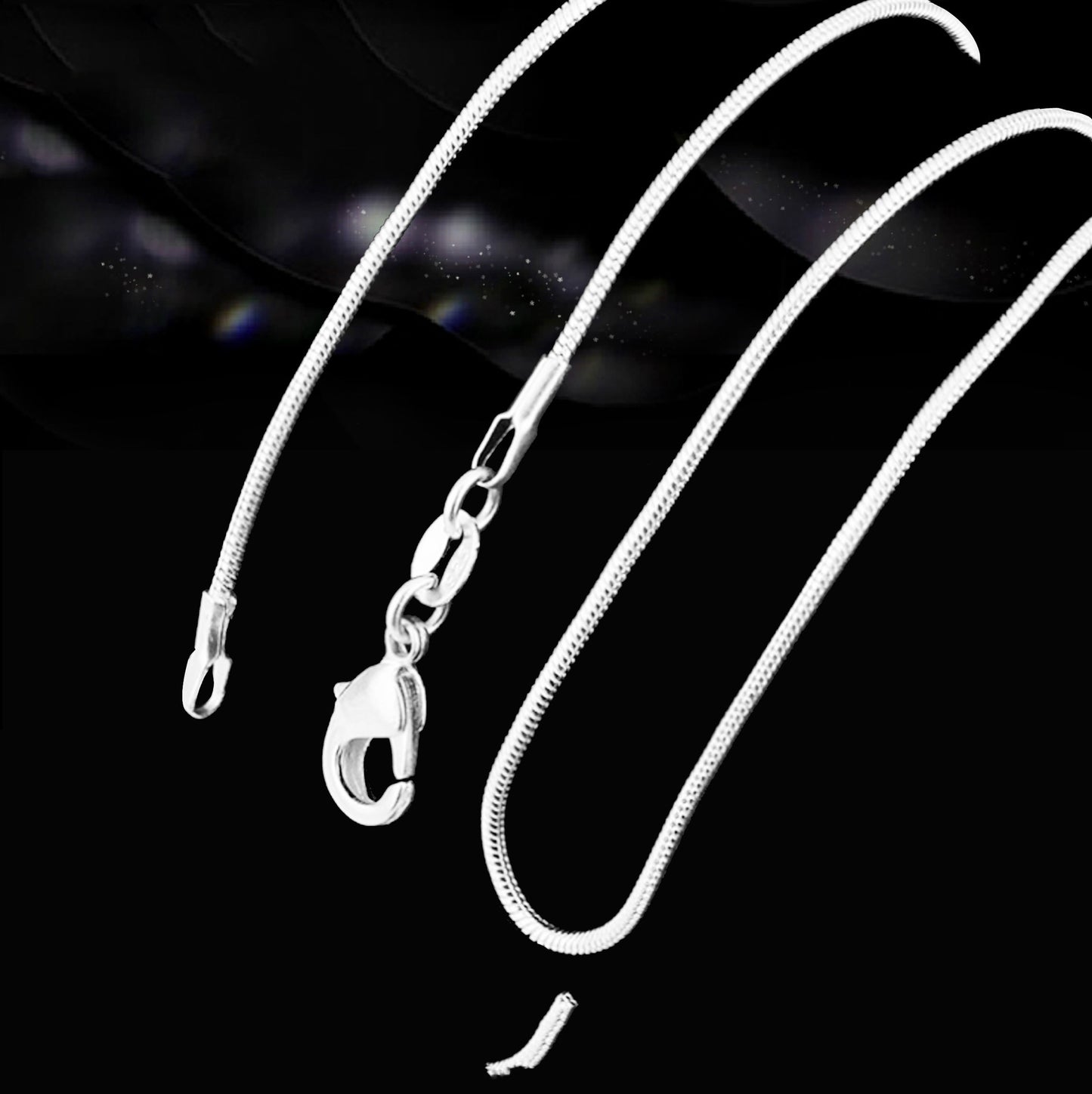 Fashion Sier Decoration Snake Chain Bones Necklaces