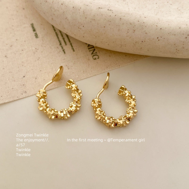 Sier Screw Without Pierced Super Shiny Sparkling Mosquito Coil Rings