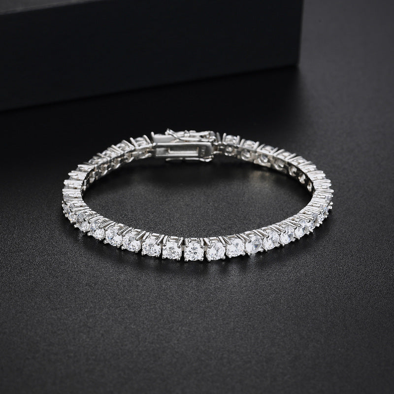 Carbon Diamond Hip Hop Einfache und elegante Paararmbänder