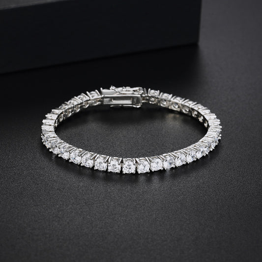 Carbon Diamond Hip Hop Simple And Elegant Couple Bracelets