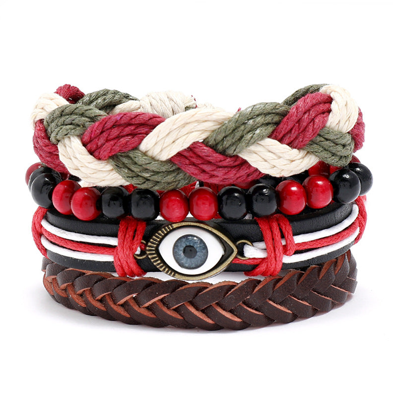 Ornament Bohemian Color Leather Suit Vintage Bracelets