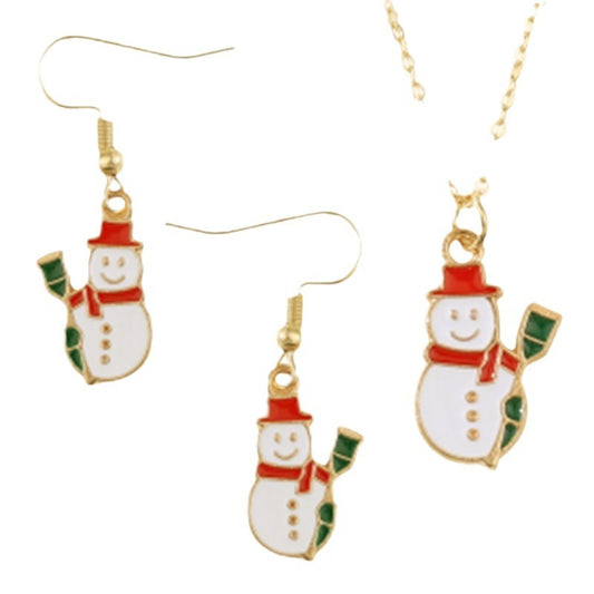 Fashion Christmas Holiday Simple Trend Santa Claus And Necklaces