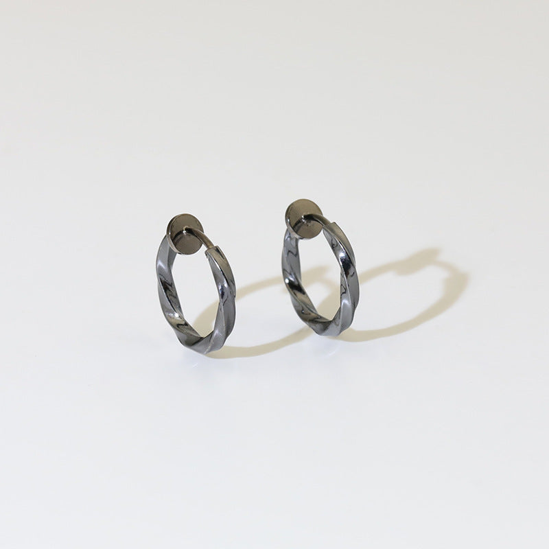 Versatile Glamorous Exaggerated Spring Twisted Big Ear Clip