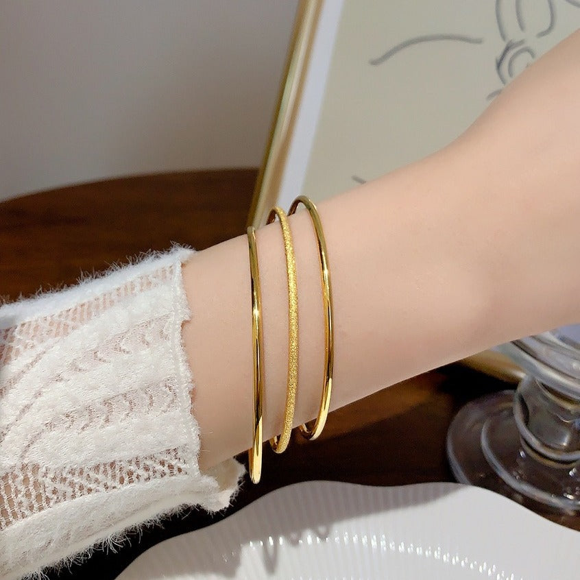 Simple High Sense Finishing Polish Imitation Gold Heritage Does Not Bracelets