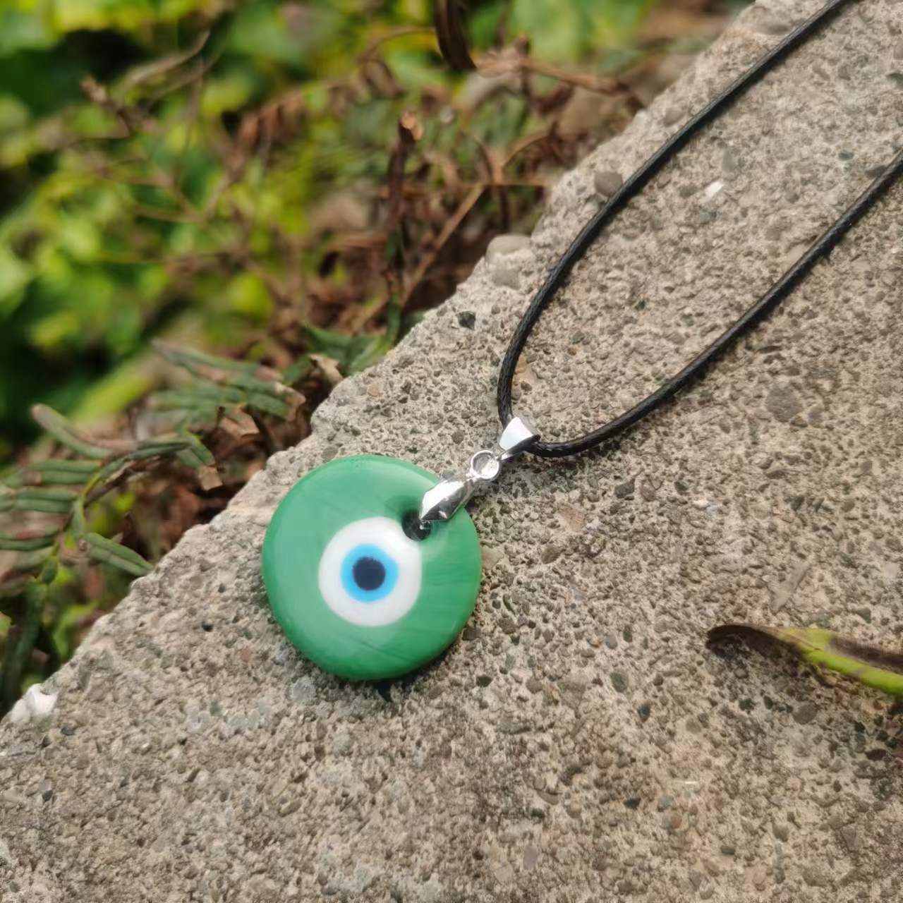 Black Rope Turkish Blue Eye Exquisite Necklace
