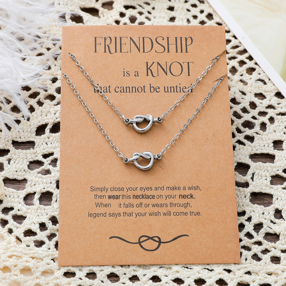 Card Stainless Steel Fine Throw No Necklaces