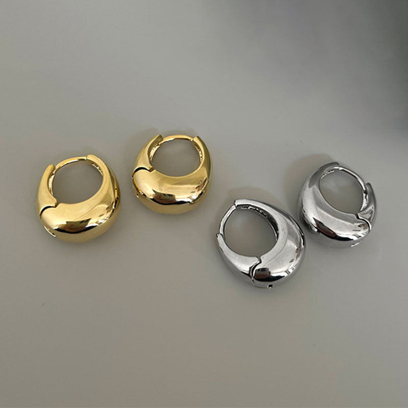 Metallic Geometric Clip Fashion High Sense Simple Rings