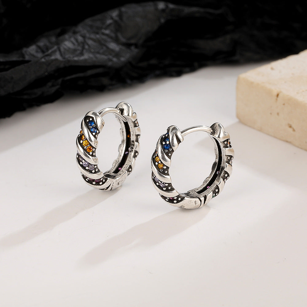 Zircon Chain Ear Clip Design Light Rings