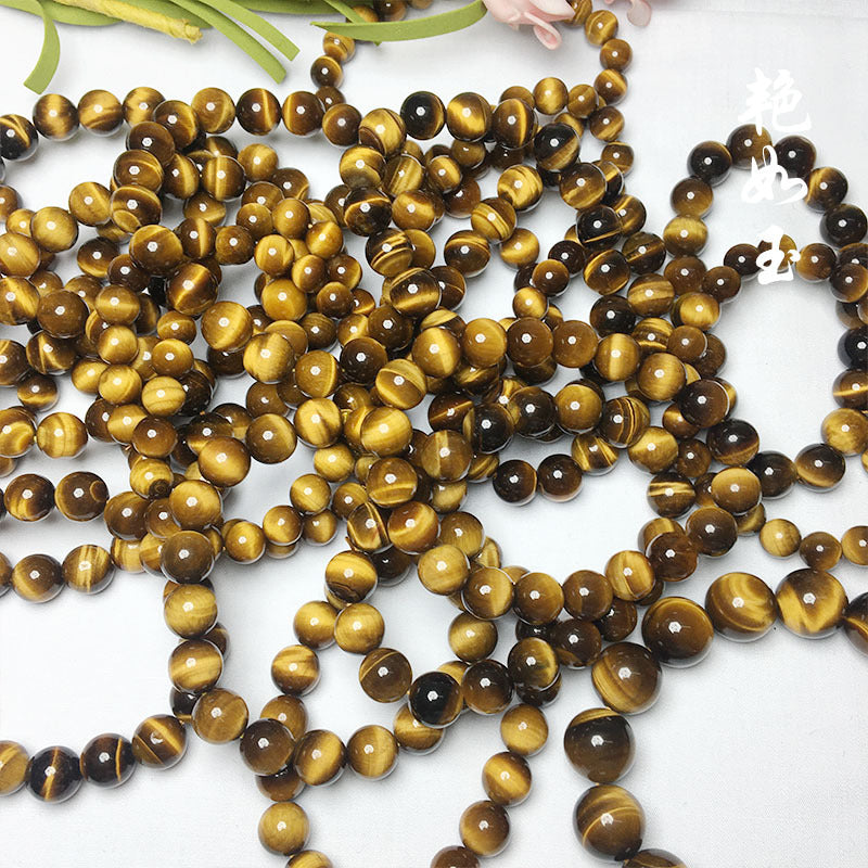 Tiger's Eye Color Red No Grain Bracelets