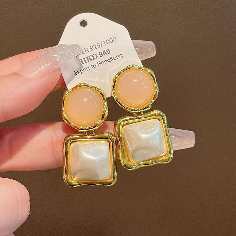 Geometric Ear Fashion Trendy Unique Light Luxury Earrings