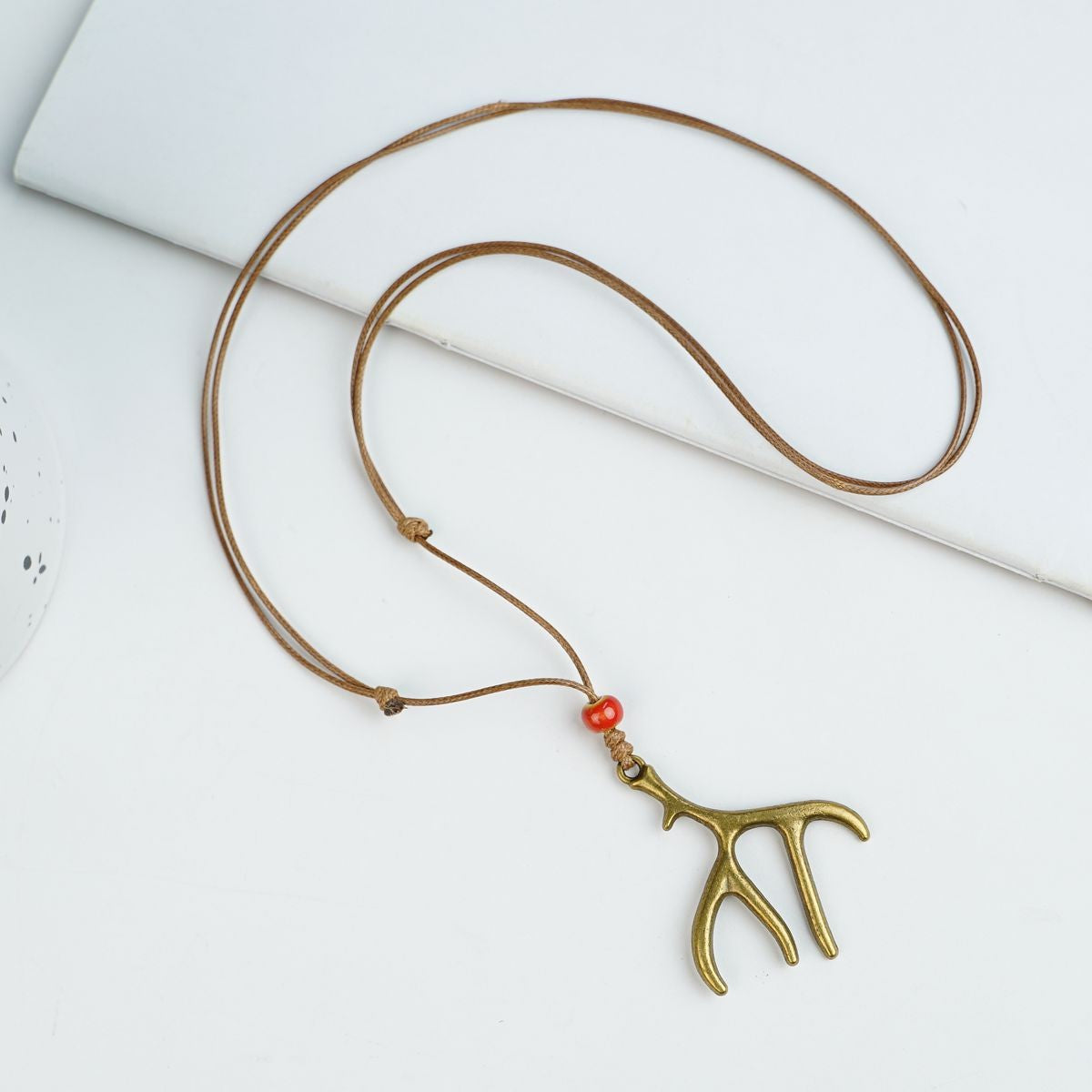 Peace Fu National Fashion Vintage Ceramic Female Longevity Necklaces