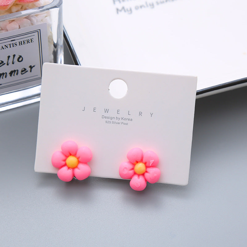 Children's Cute Vegetable Flower Korean Resin Ear Clip