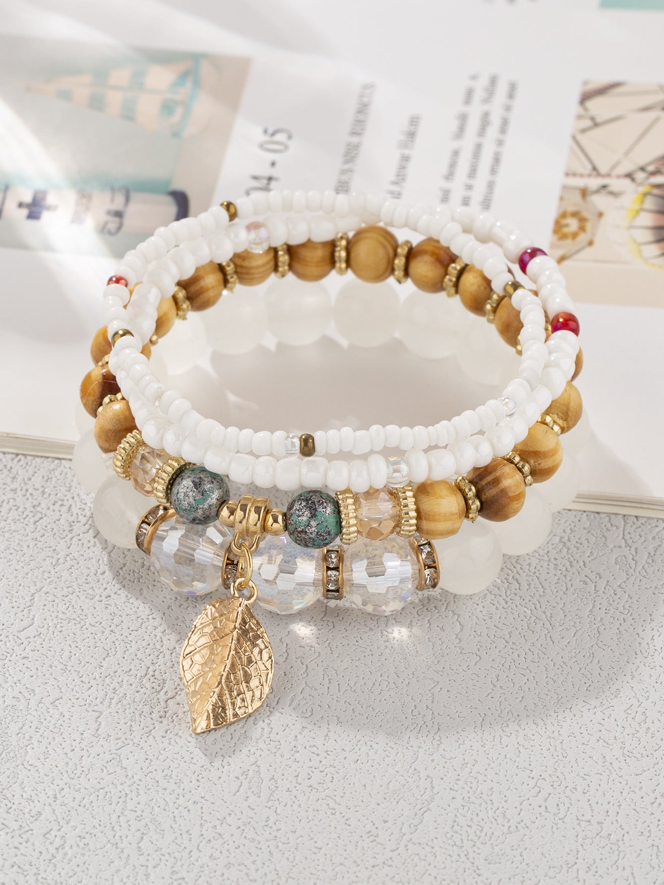 Fashion Bohemian Ethnic Style Wooden Bead Bracelets